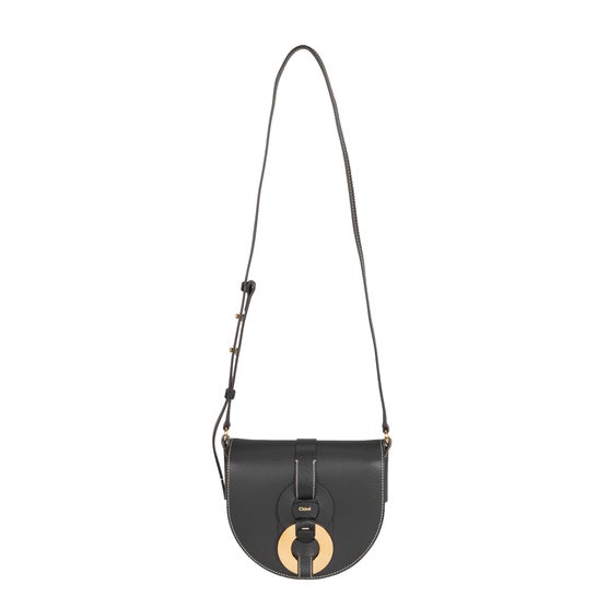 Chloe Darryl Leather Saddle Bag, Black | Costco