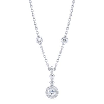 Round Brilliant Diamond Necklace (0.65 ctw)