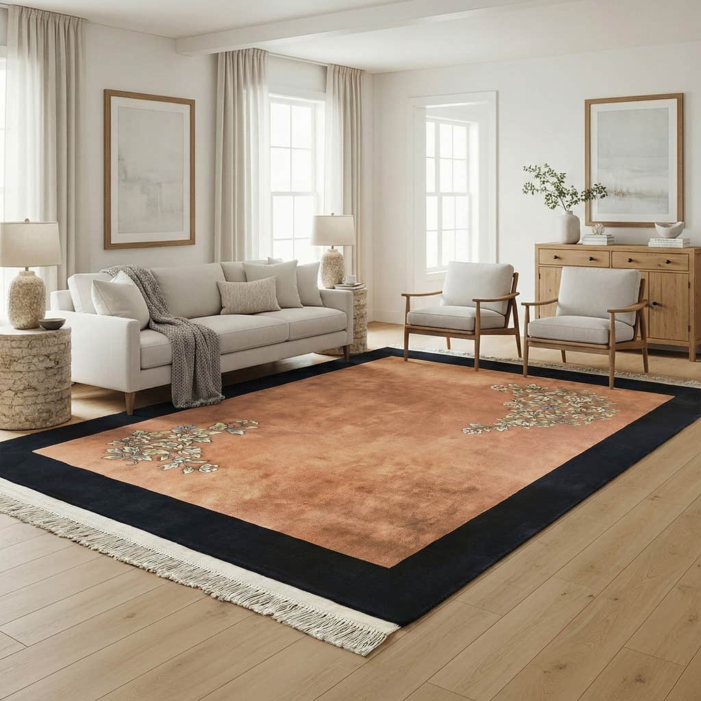 Pagoda Hand Knotted Rug Collection, Rhone Terracota