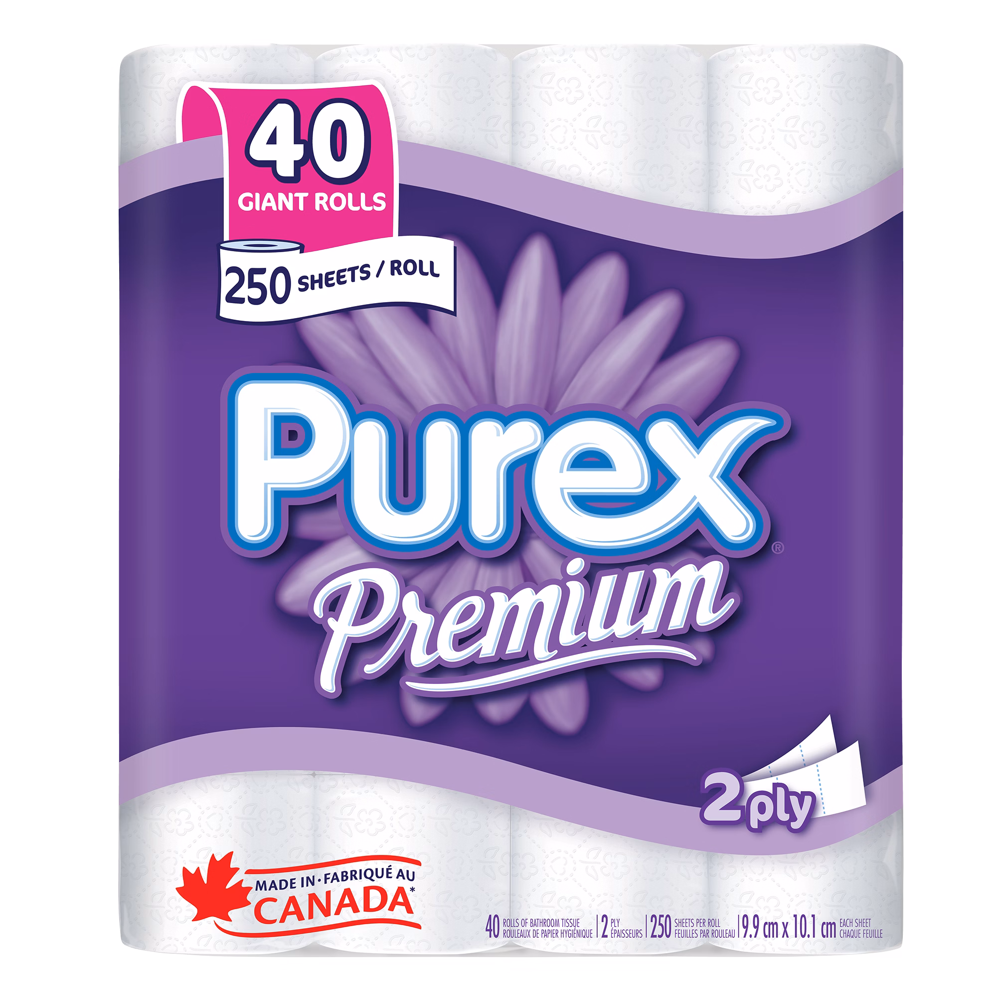 Papier hygiénique à 2 épaisseurs Purex Premium ou Cashmere Premium
