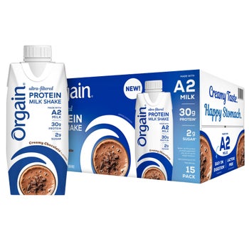 Orgain 30g Ultra Filtered A2 Milk Protein Shake, Chocolate, 11 fl