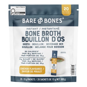 Bare Bones Instant Chicken Bone Broth, 20 x 15 g