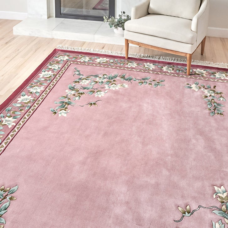 Pagoda Hand Knotted Rug Collection, Rouen Burgundy | Costco