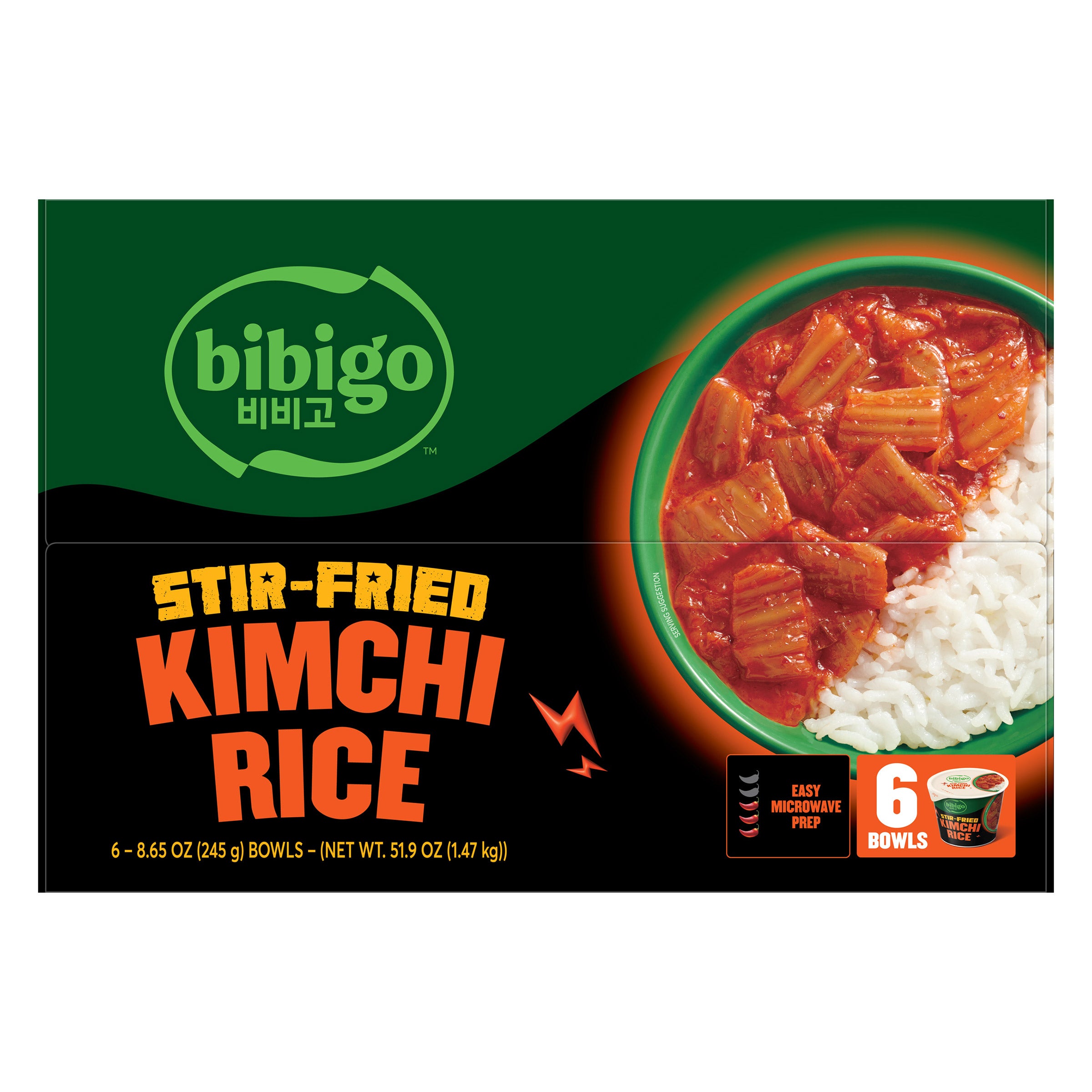 BIBIGO KIMCHI WITH RICE 6 PACK 8.65 OUNCES EAC