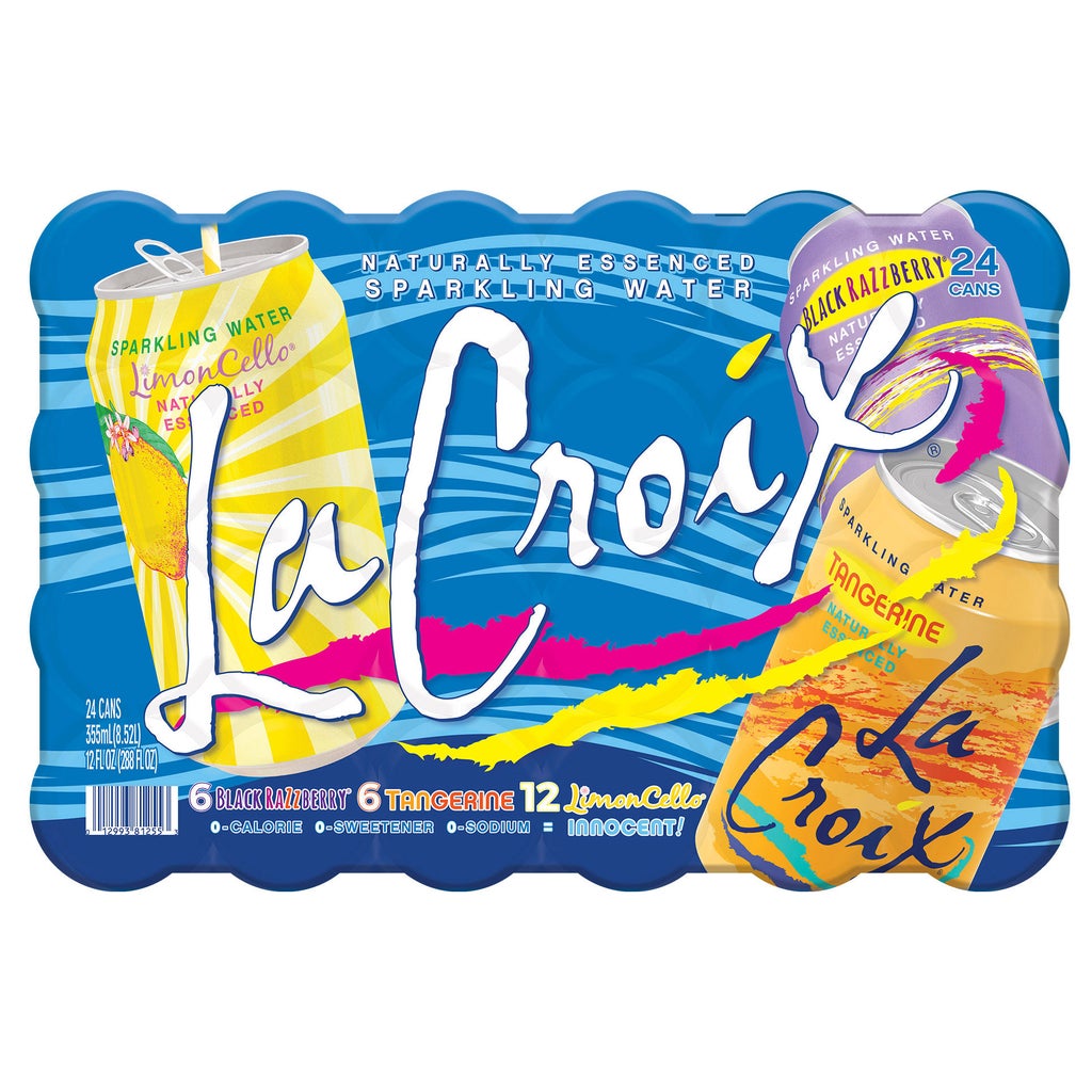 La Croix Sparkling Water, Tangerine, Limoncello and Black Razz
