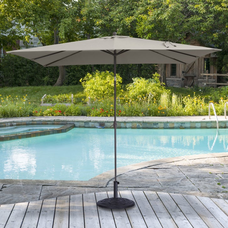 7 cloth patio umbrella Blissun 7.5 ft Umbrella, Yard Umbrella, Outdoor Market with Push Button Tilt Crank (Black&White) : Patio, Lawn & Garden ensuring the frame withstands both winds and use AMMSUN 7ft Patio Umbrella with