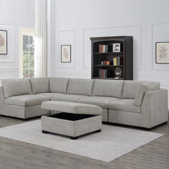 Tisdale 6-piece Modular Fabric Sectional | Costco