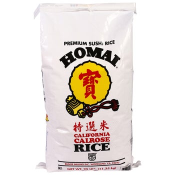 Homai California Calrose Rice, 25 lbs