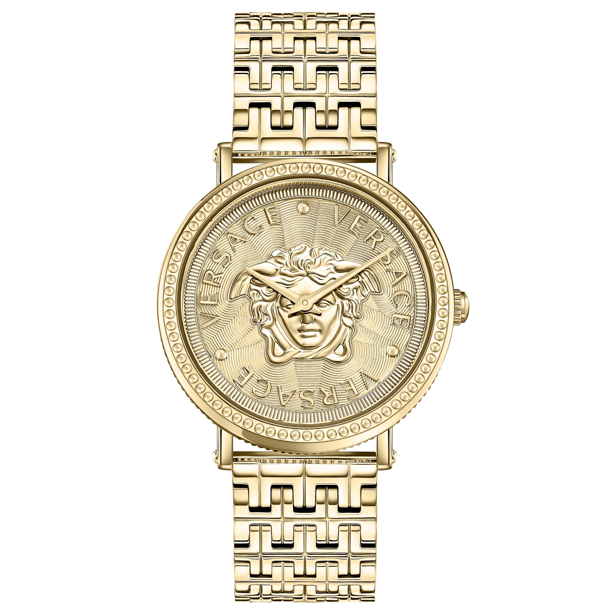 Versace V-Dollar Gold Tone Stainless Steel Swiss Women's Quartz