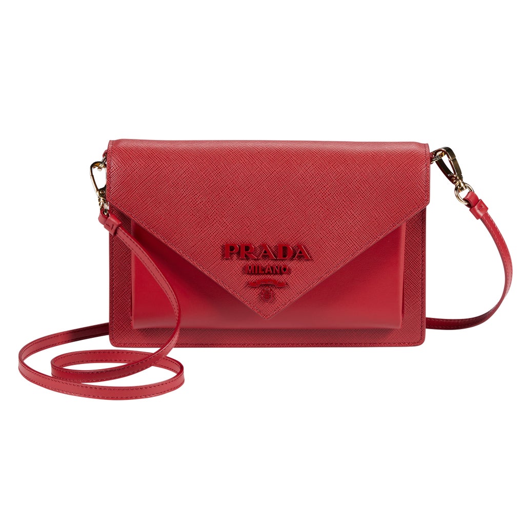 Prada Saffiano Leather Mini Bag, Red | Costco