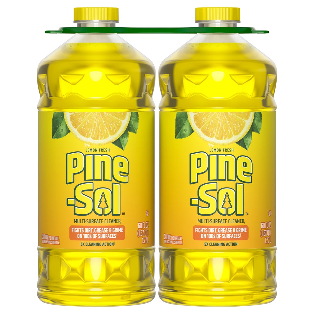 Pine-Sol Multi-Surface Cleaner, Lemon Fresh, 60 fl oz, 2-count