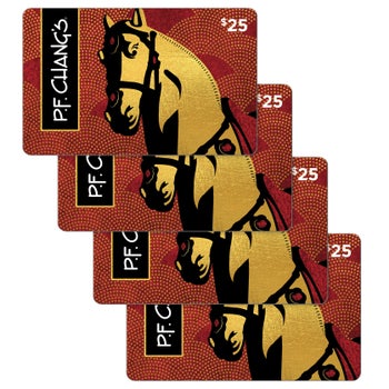 Four $25 PF Chang's Gift Cards ($100 Value) for $80 + email delivery
