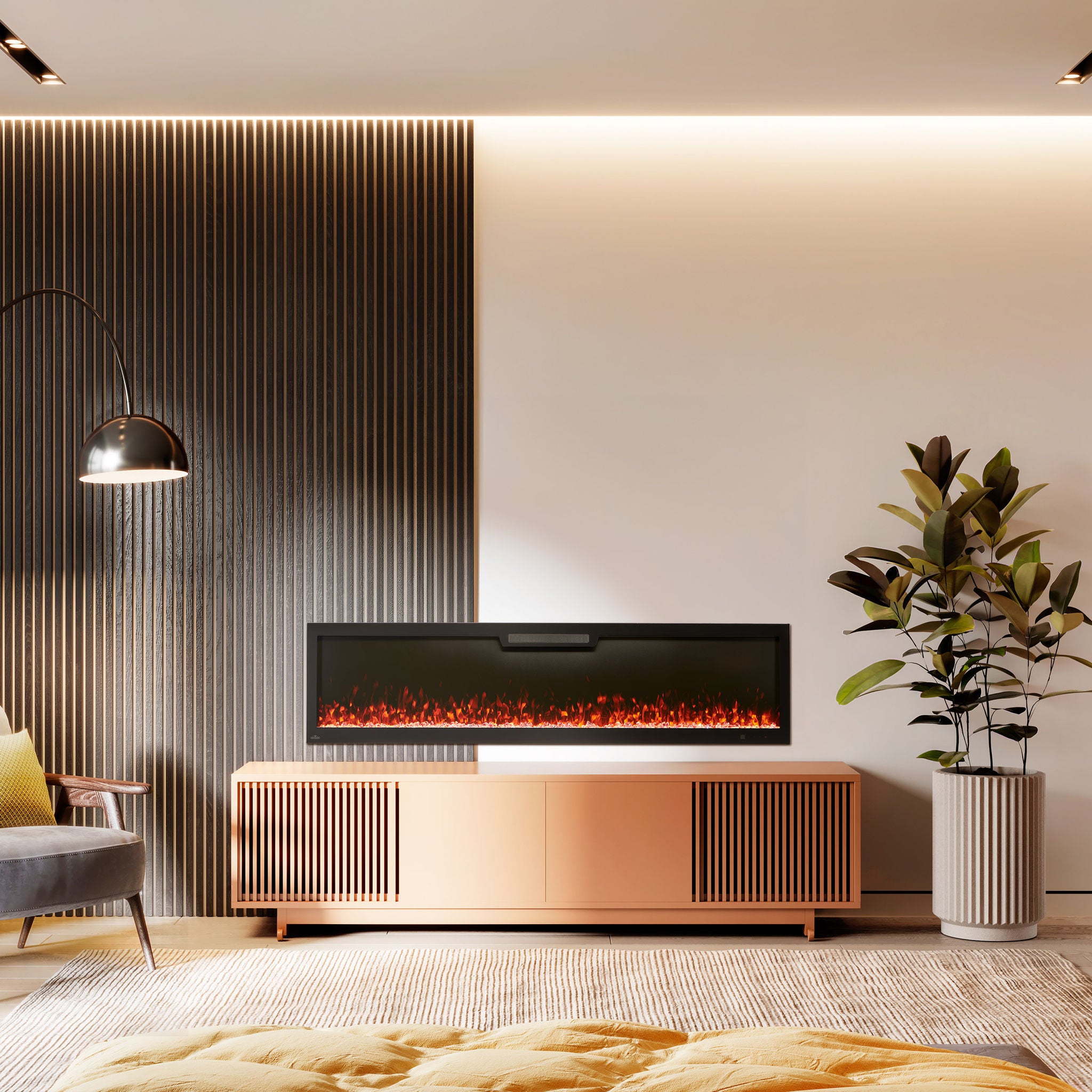 Napoleon 182.9 cm (72 in) Electric Wallmount Fireplace | Costco