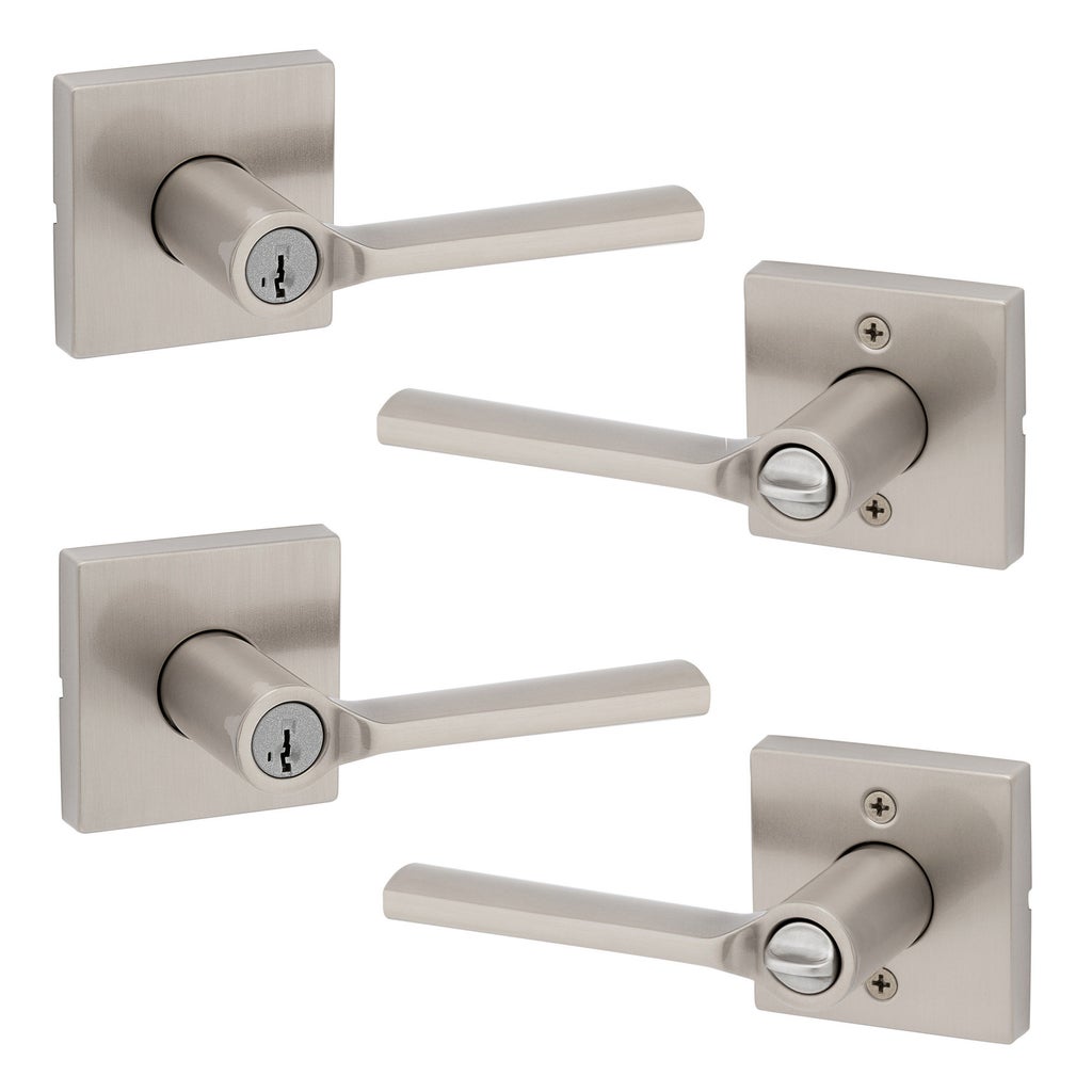Kwikset Lisbon Key Entry Lever Set Featuring SmartKey Security, 2
