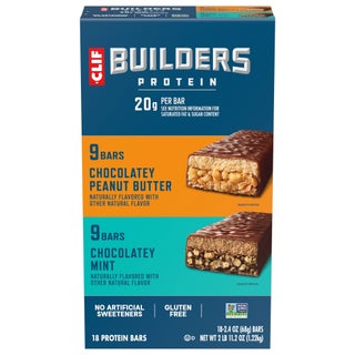 Clif Builder's Protein Bar, Variety Pack, 2.40 oz, 18-count