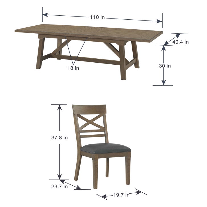 Oakdale 9-piece Dining Table Set | Costco