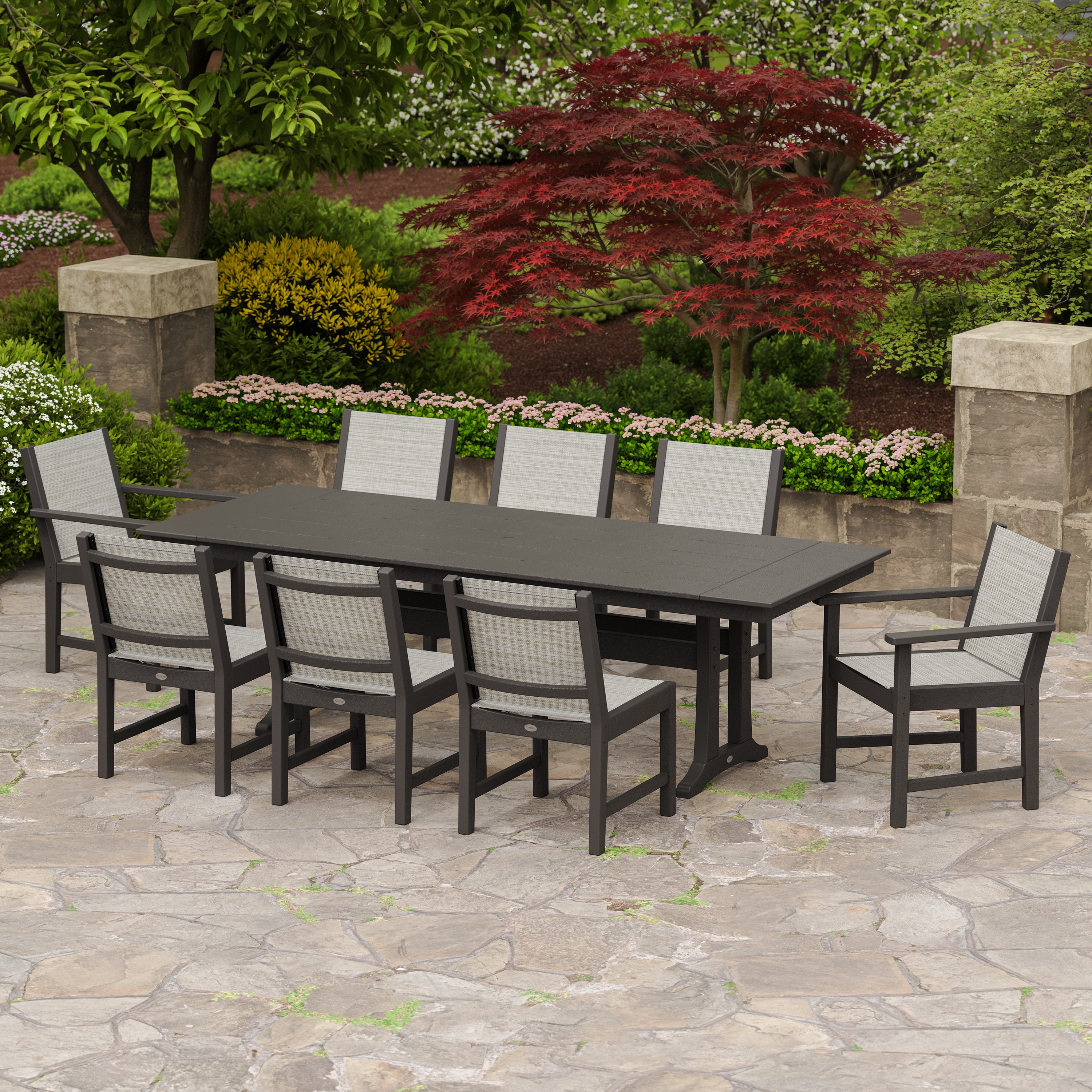 POLYWOOD Camden 9-piece Outdoor Patio Dining Set | Costco