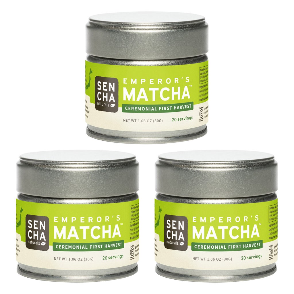 Sencha Naturals Emperor's Ceremonial Matcha Green Tea Powder Tin