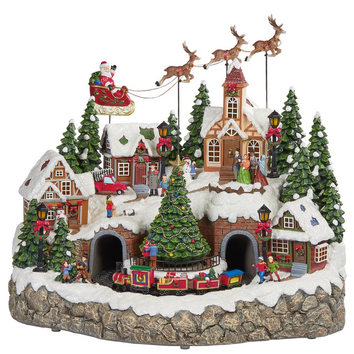 Snowy Holiday Village Centerpiece | Costco