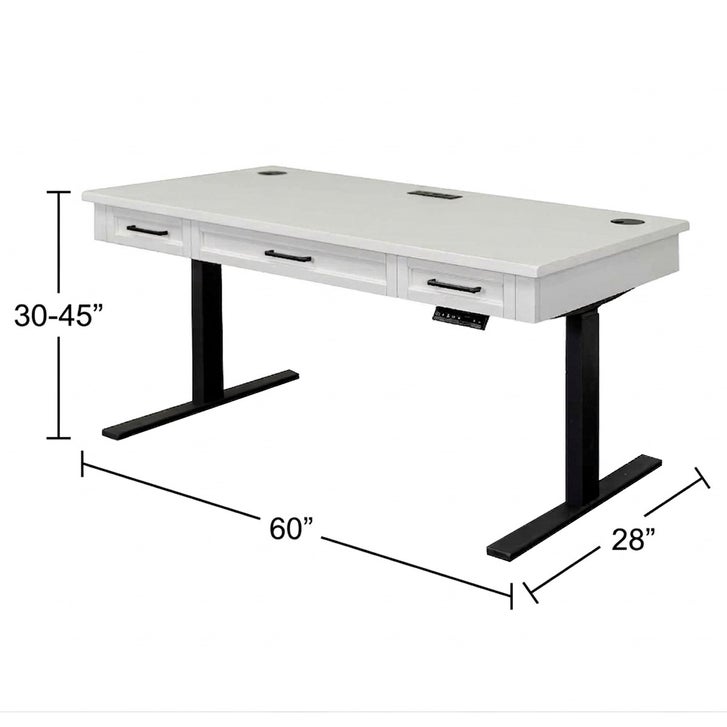 Abby Adjustable Desk 3-piece Office Collection | Costco