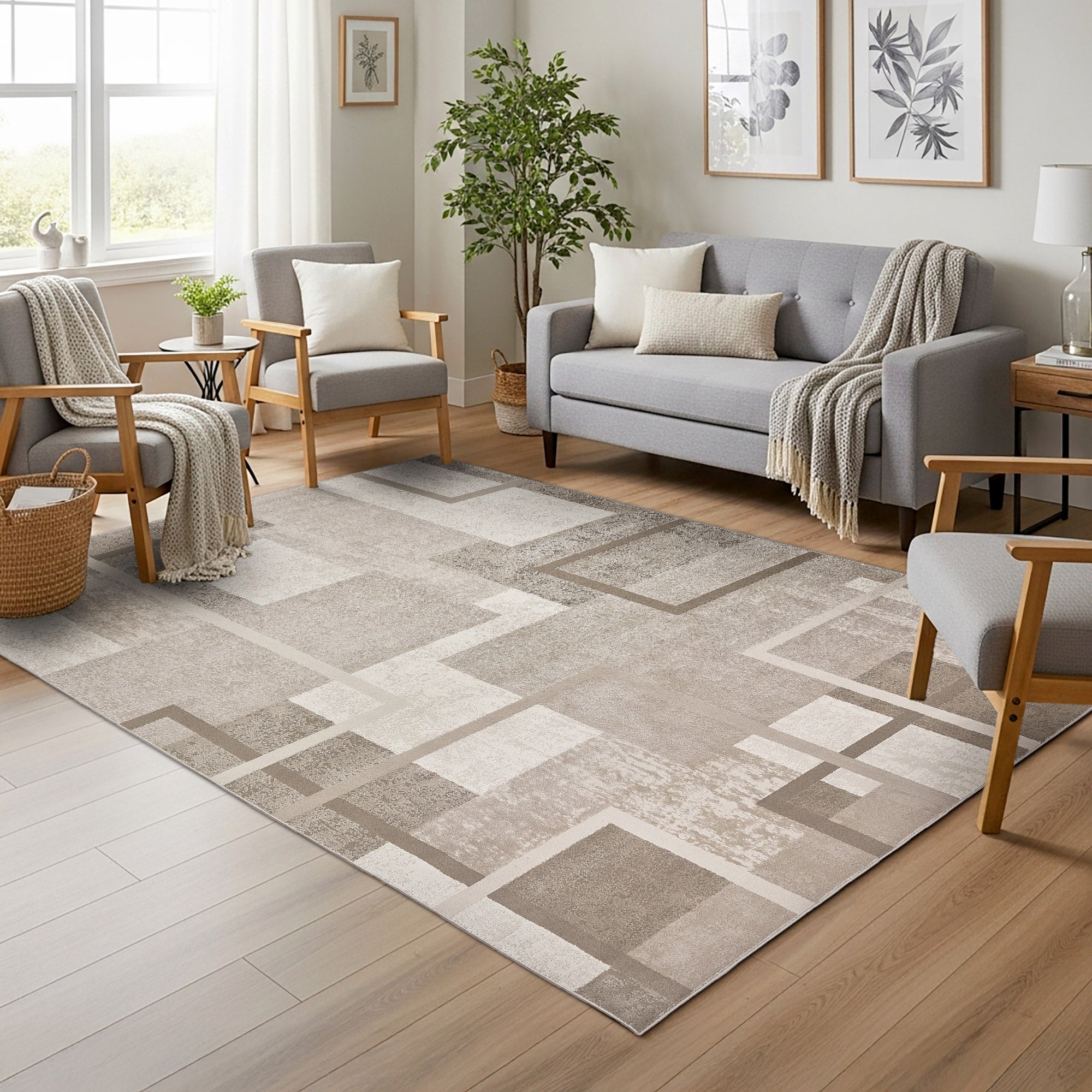 Eden Area Rug, Abstract Geo, 6'6