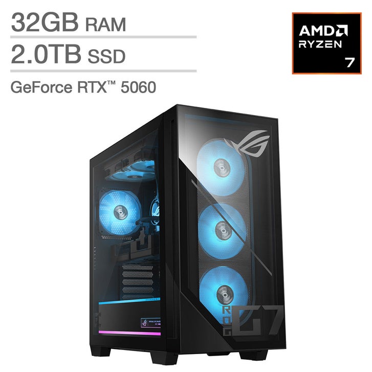 ASUS ROG GM700 58L Gaming Desktop - AMD Ryzen 7 8700F - NVIDIA
