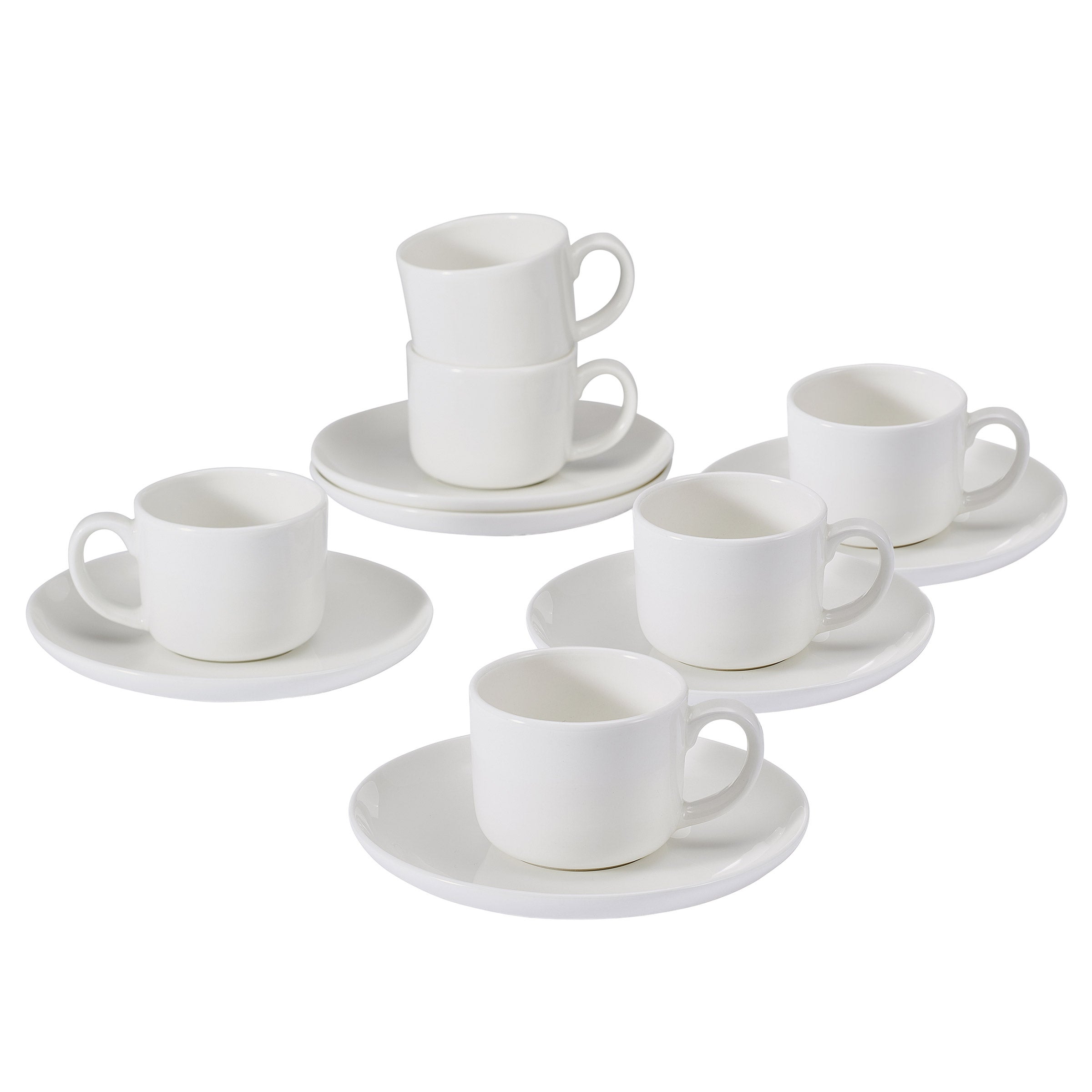 Mikasa Set of 6 Espresso Cups & Saucers | Costco