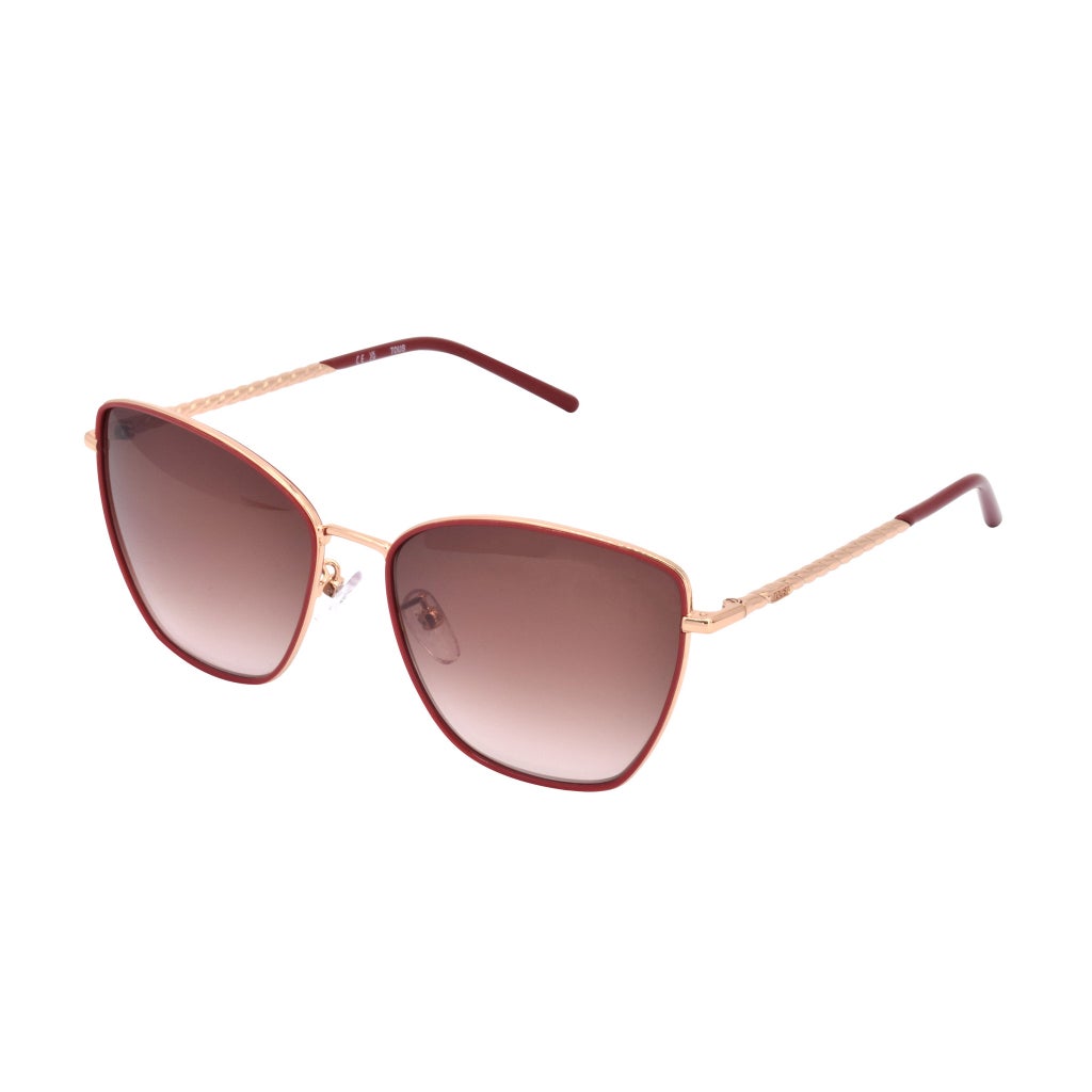 TOUS STO459 Shiny Copper Gold Brown Gradient Sunglasses | Costco display picture 3