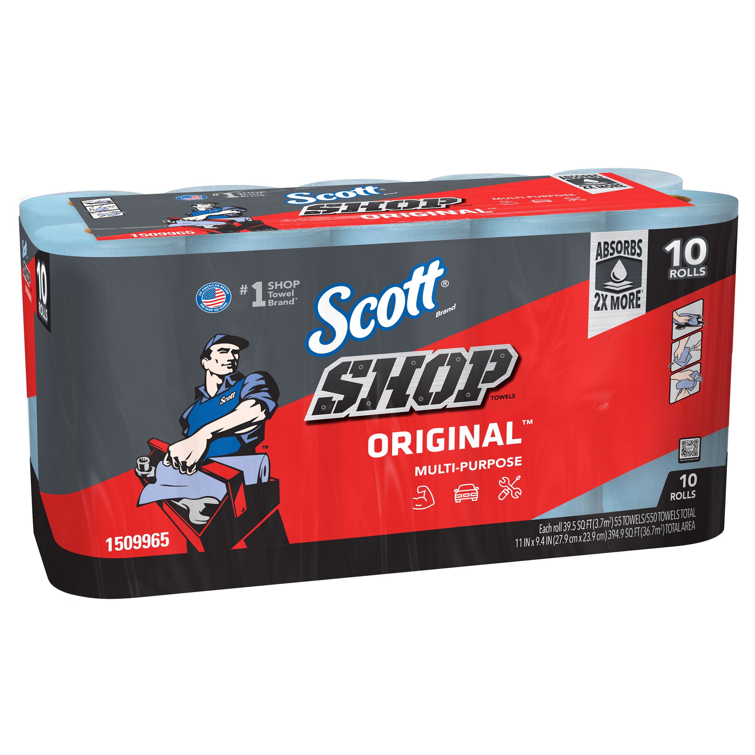 Scott Shop Towels, Original Multi-Purpose, Blue, 10-count | Costco
