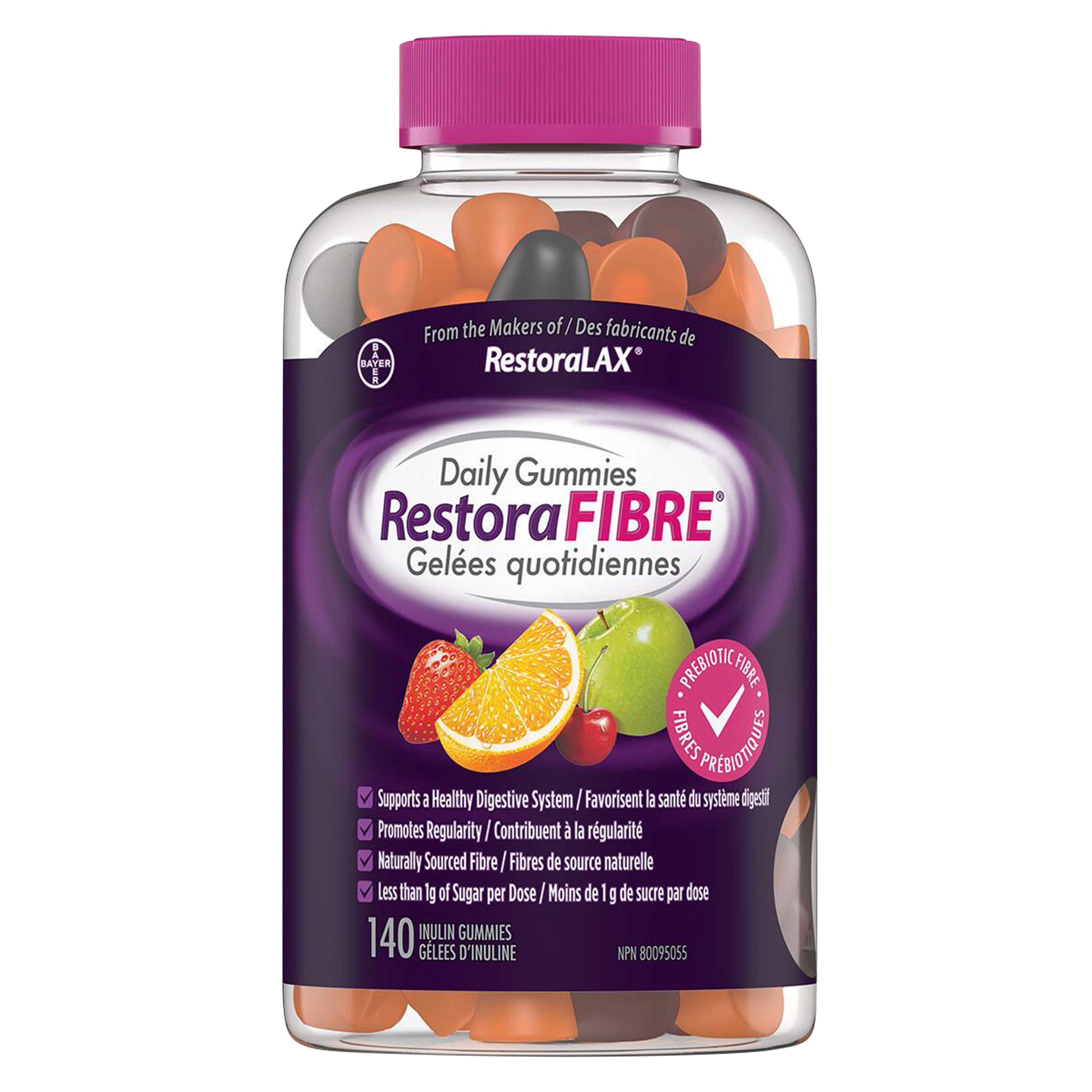 RestoraFIBRE Prebiotic daily gummies