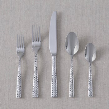 Fortessa Lucca Faceted 20-piece Flatware Set | Costco
