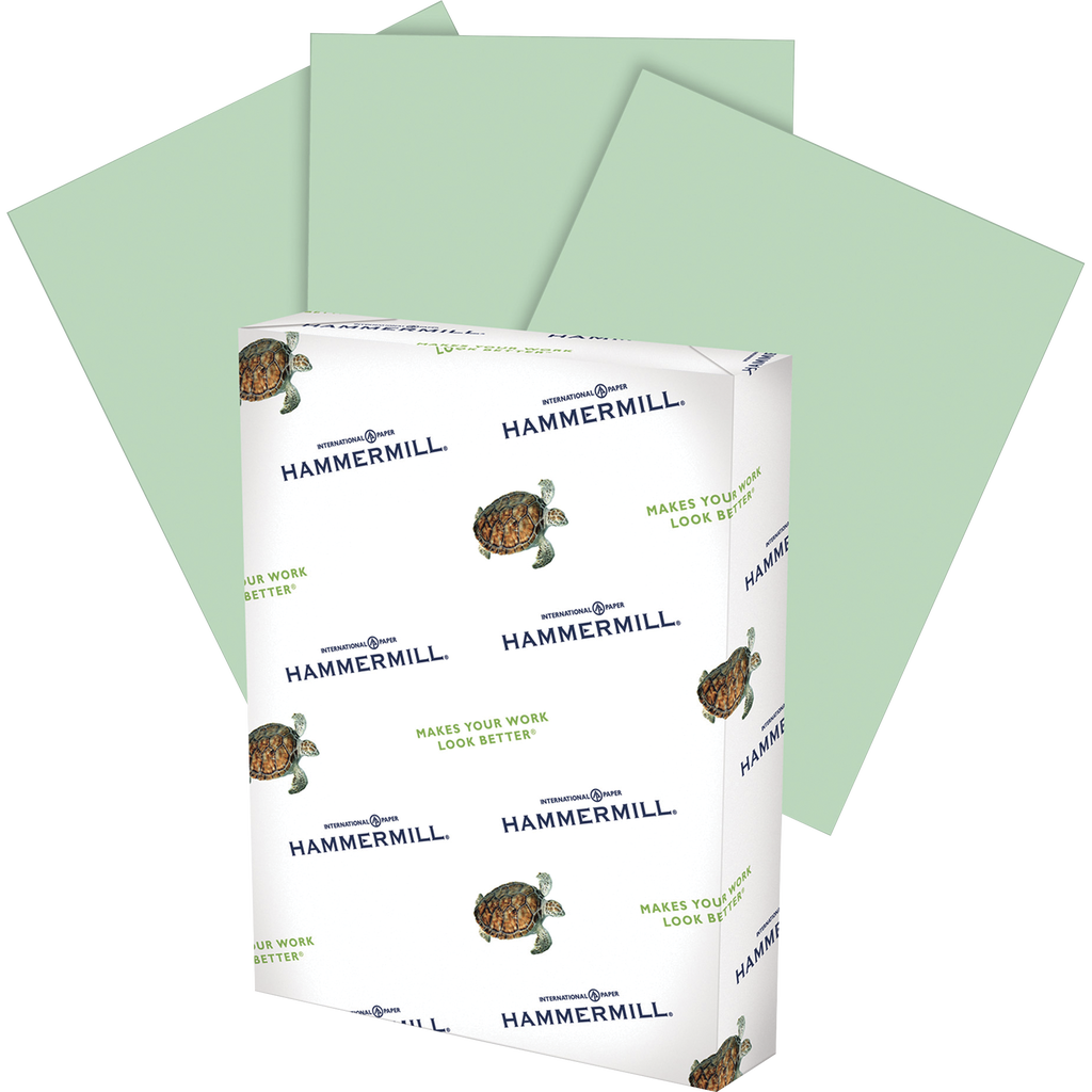 Hammermill Colored Paper, Green Copy Paper, 20 lb, 8-1/2