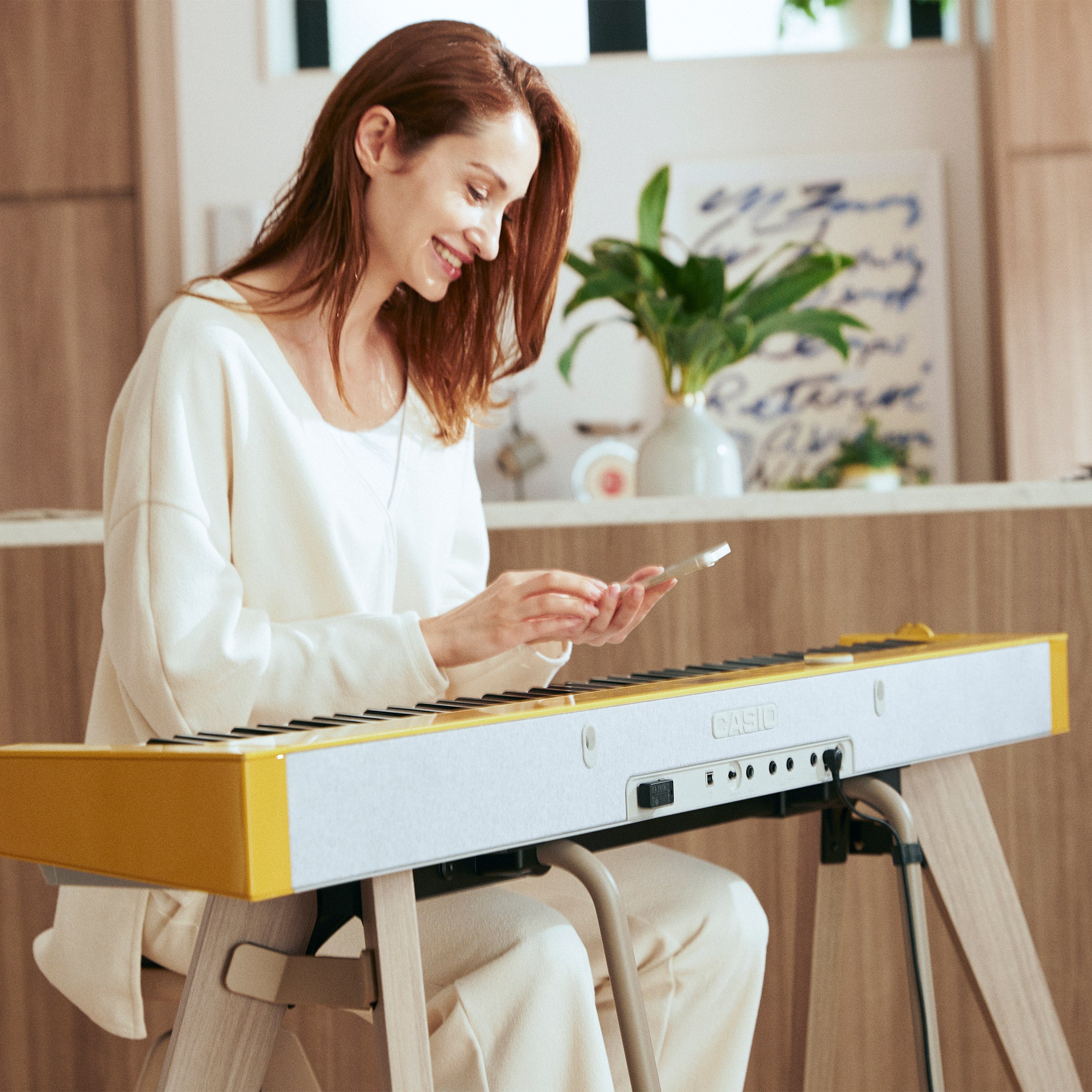 CASIO Privia PX-S7000HM Digital Piano with Stand, Three-Pedal