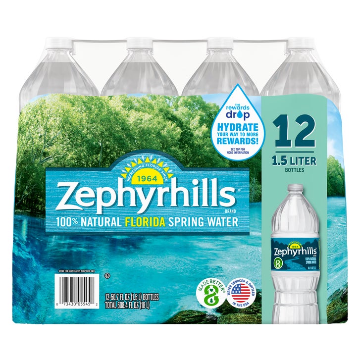 Zephyrhills Natural Spring Water, 1.5 liter, 12 ct | Costco