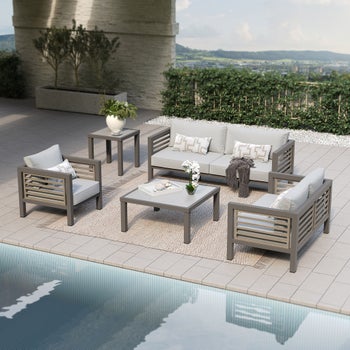 Grand Leisure Cullen 5-piece Outdoor Deep Seating Set | Costco