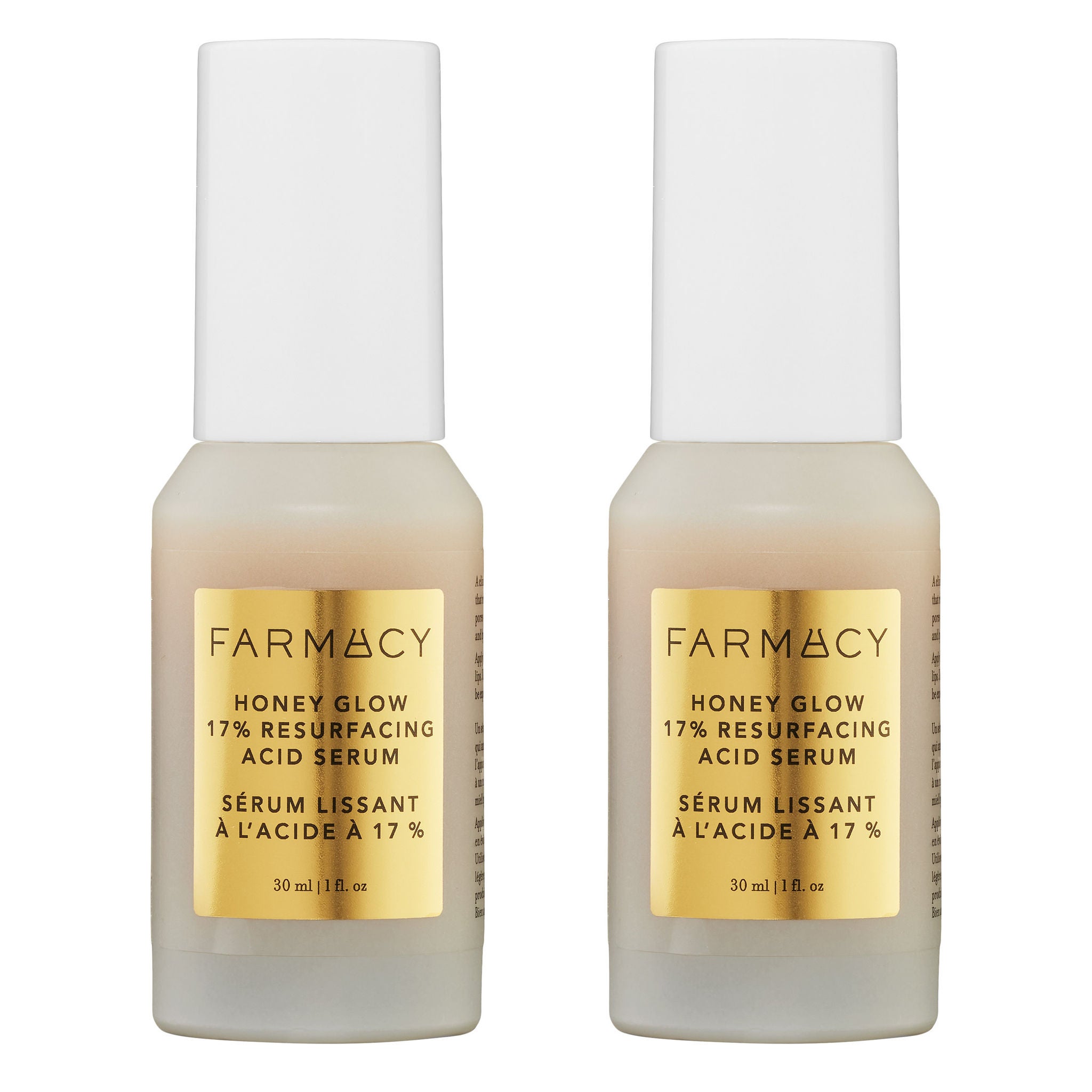 Farmacy Honey Glow 17% Resurfacing Acid Serum, 1 fl oz, 2-pack