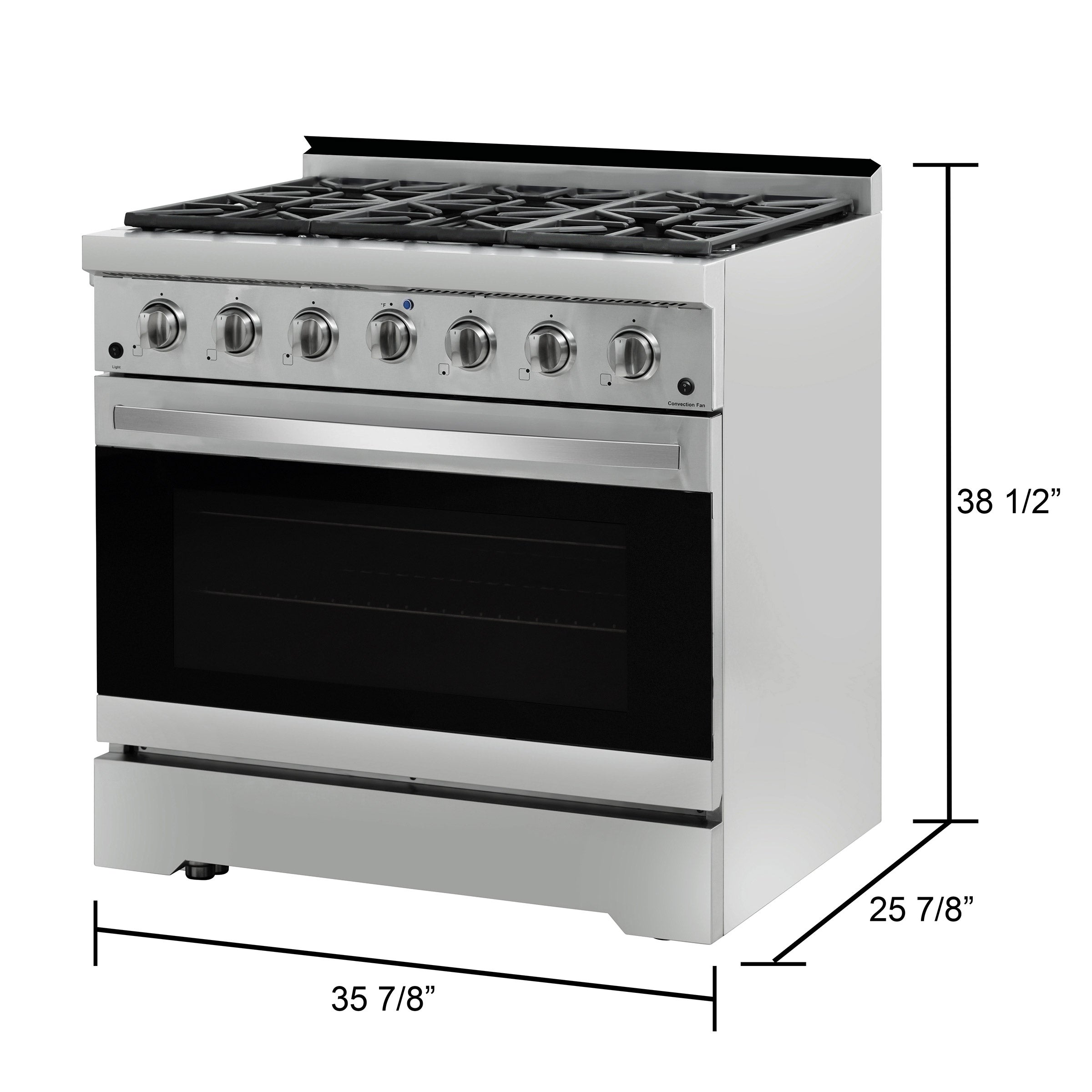 NXR 36 Inch. Freestanding GAS Range with Convection Fan | Costco