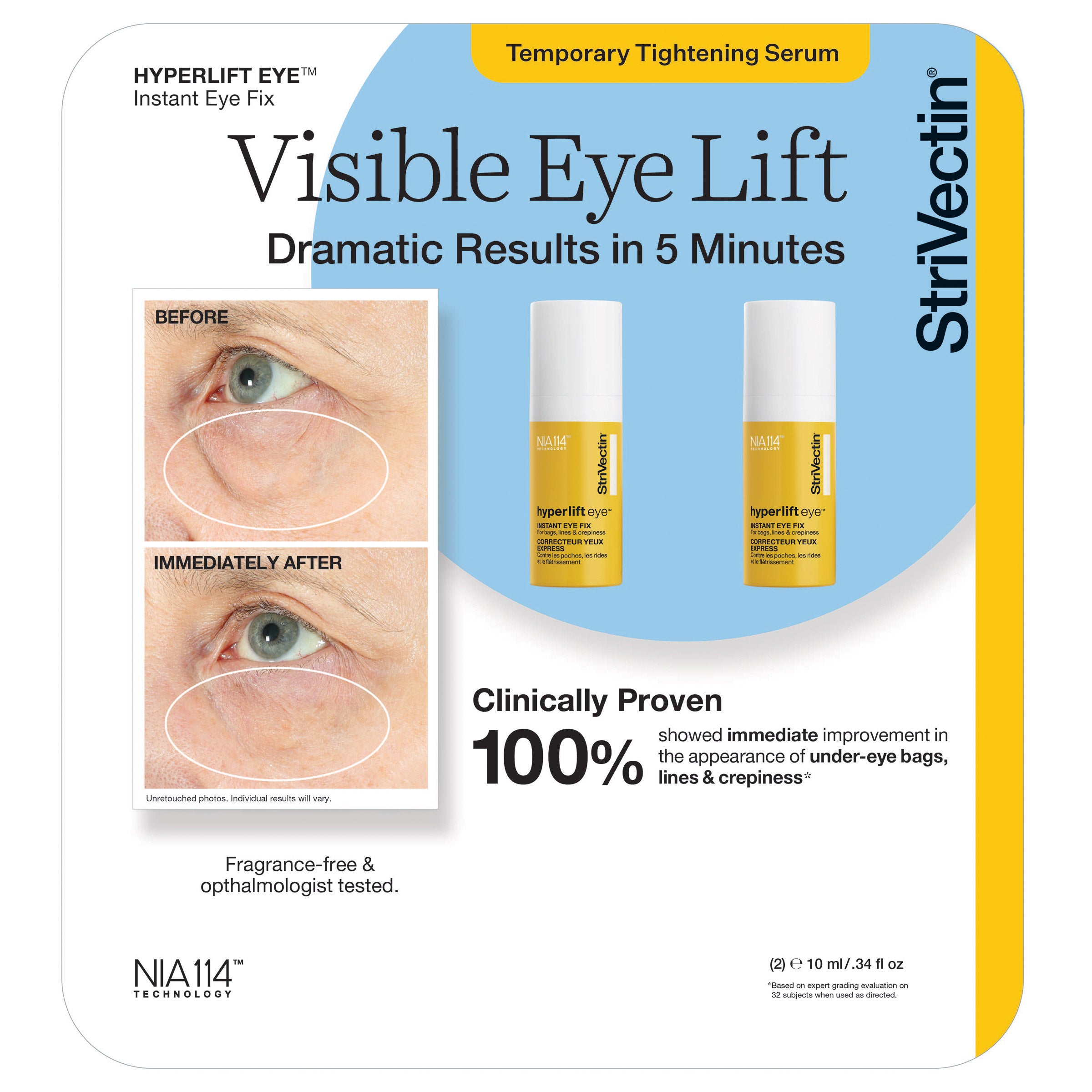 STEFANY Eye & Wrinkle Treatment Extra　４本 StriVectin Hyperlift Eye Instant Eye Fix 0.34 oz, 2-pack | Costco