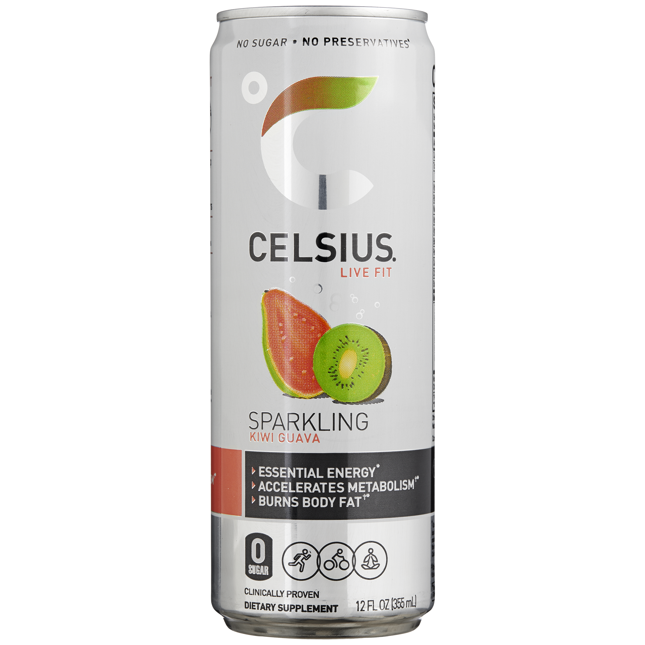 CELSIUS Energy Drink, Sparkling Kiwi Guava, 12 fl oz, 24 ct | Costco