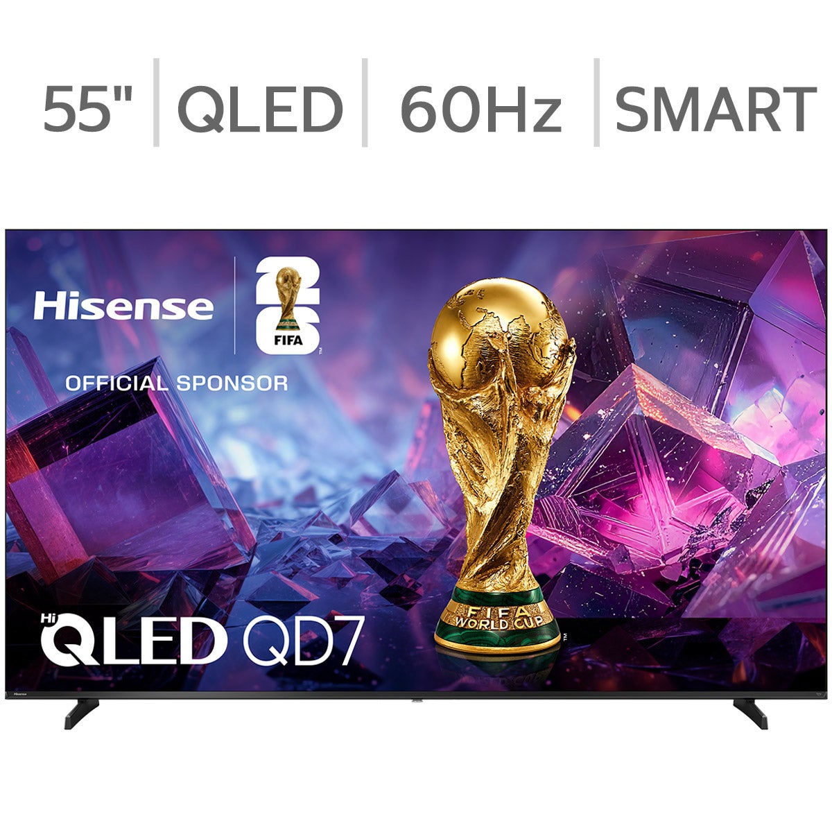 Hisense 55" Class - QD7 Series - 4K Hi-QLED Smart TV - Allstate 3-Year Protection Plan Bundle Included for 5 Years of Total Coverage*