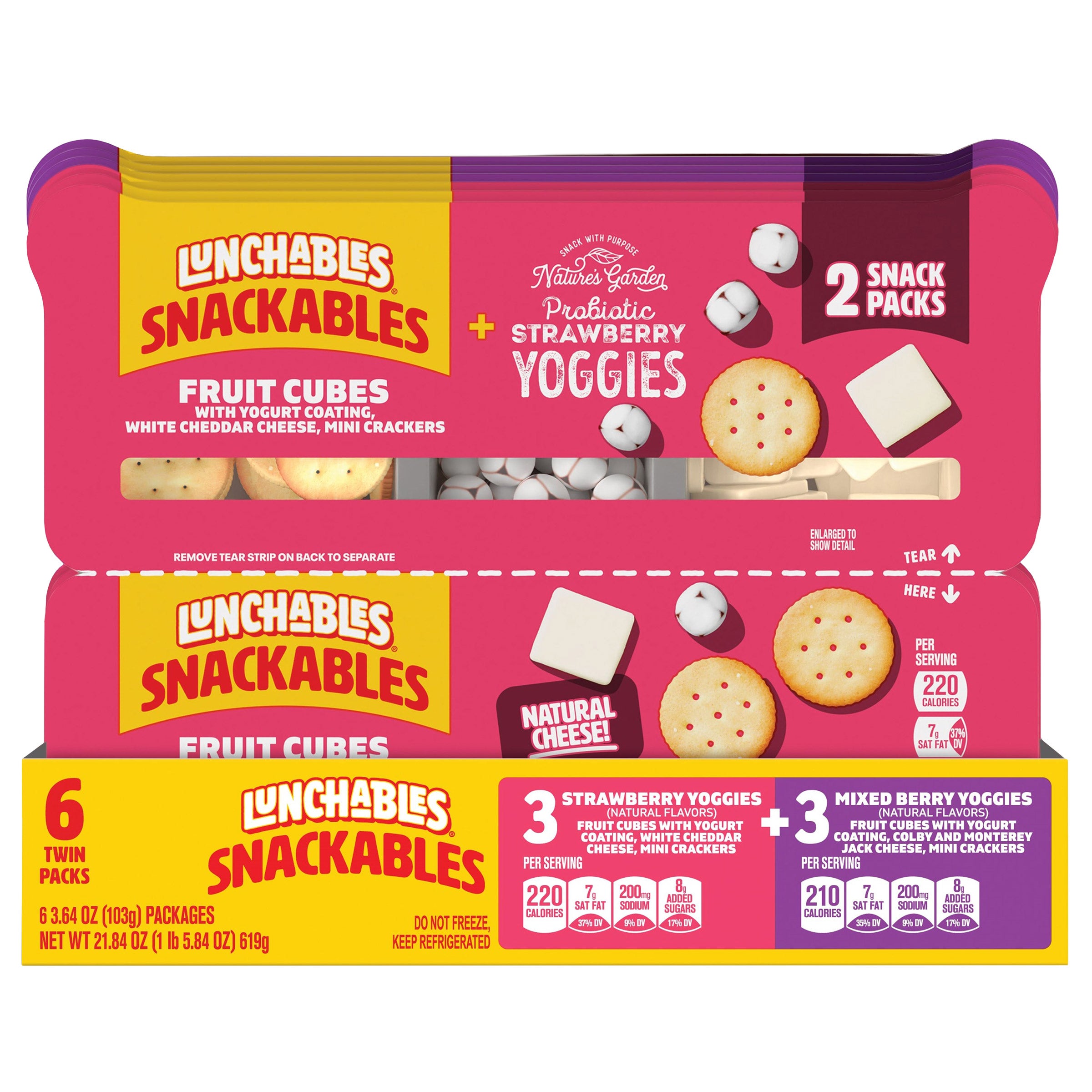 KRAFT LUNCHABLES SNACKABLES TWIN PACK 6 CT