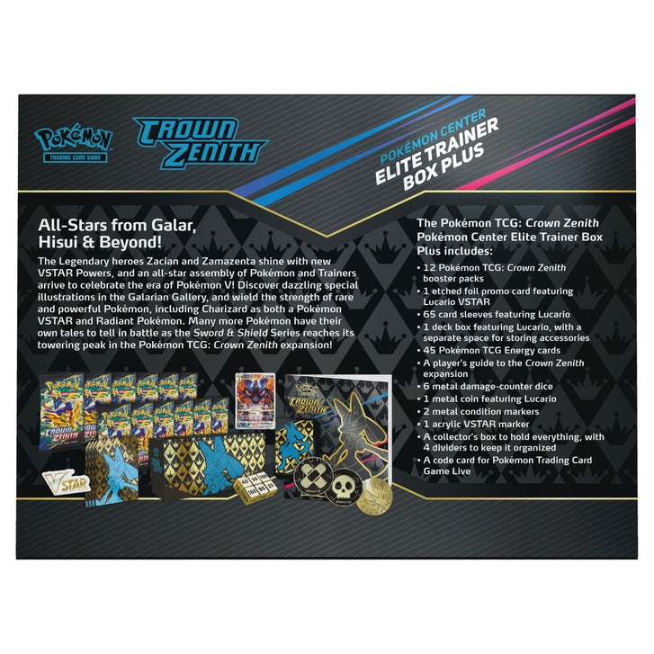 Pokémon Elite Trainer Box: Crown Zenith + Koraidon ex Tin +