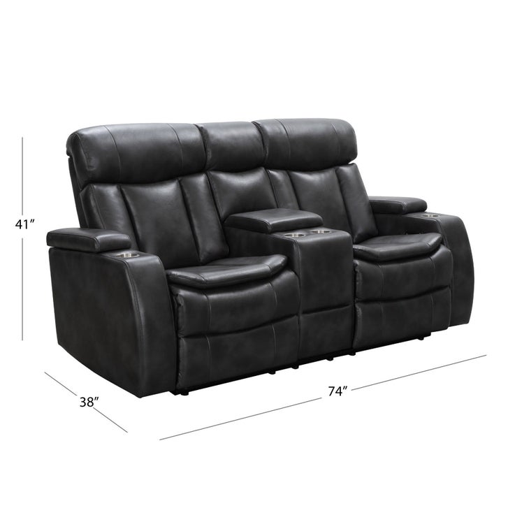 Zayne 2-piece Leather Power Reclining Set with Power Headrests