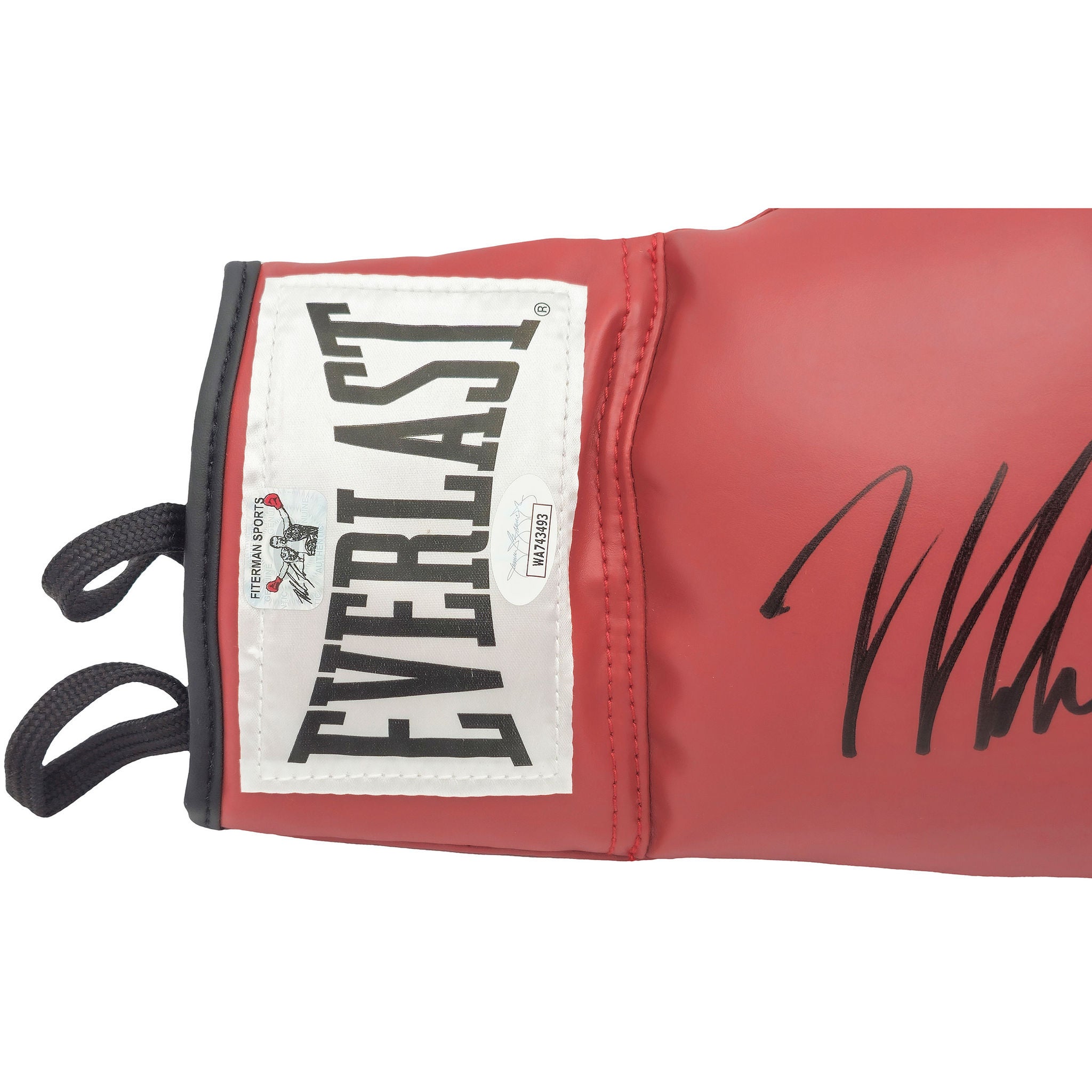 Mike Tyson Autographed Red Everlast Boxing Glove Right Hand - JSA