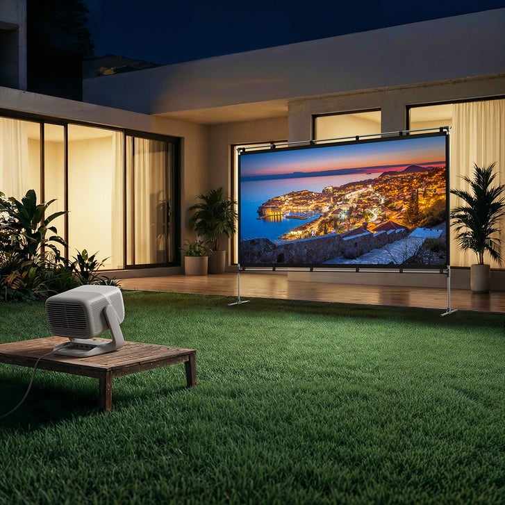 プロジェクター　COOLHUT 1080P HD ホームシアター JMGO N3 4K UHD Triple Laser Google TV Smart Projector Bundle with