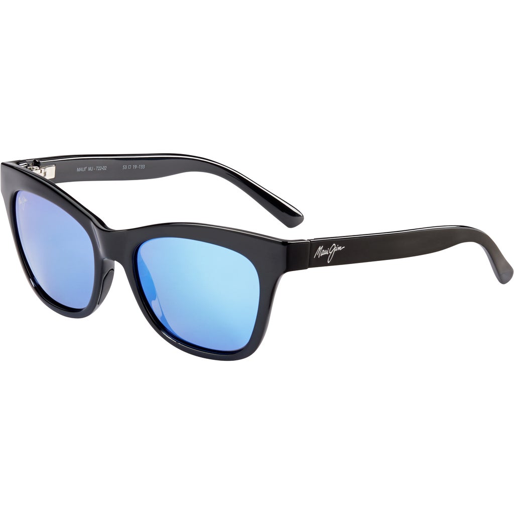 Maui Jim Sweet Leilani B722-02 Gloss Black Polarized Sunglasses