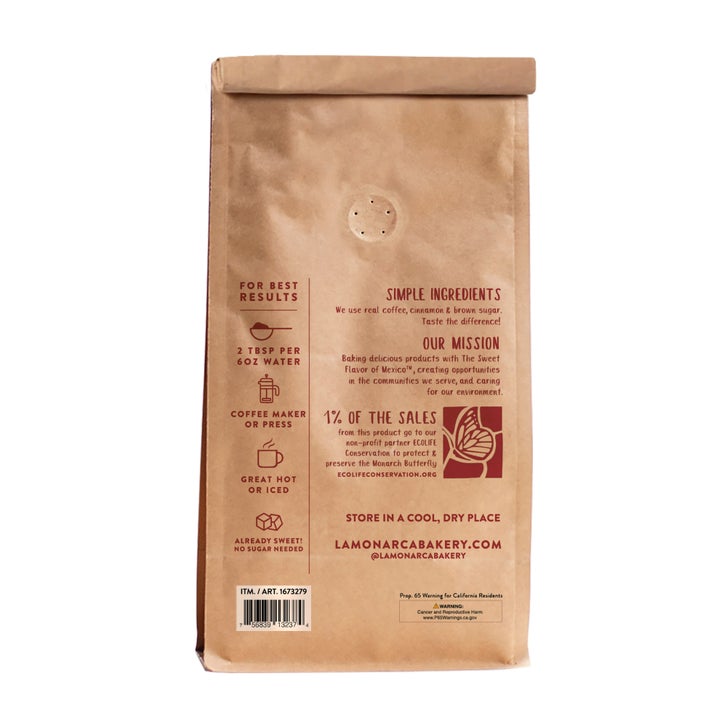 La Monarca Bakery Cafe De Olla Ground Coffee, 40 oz | Costco