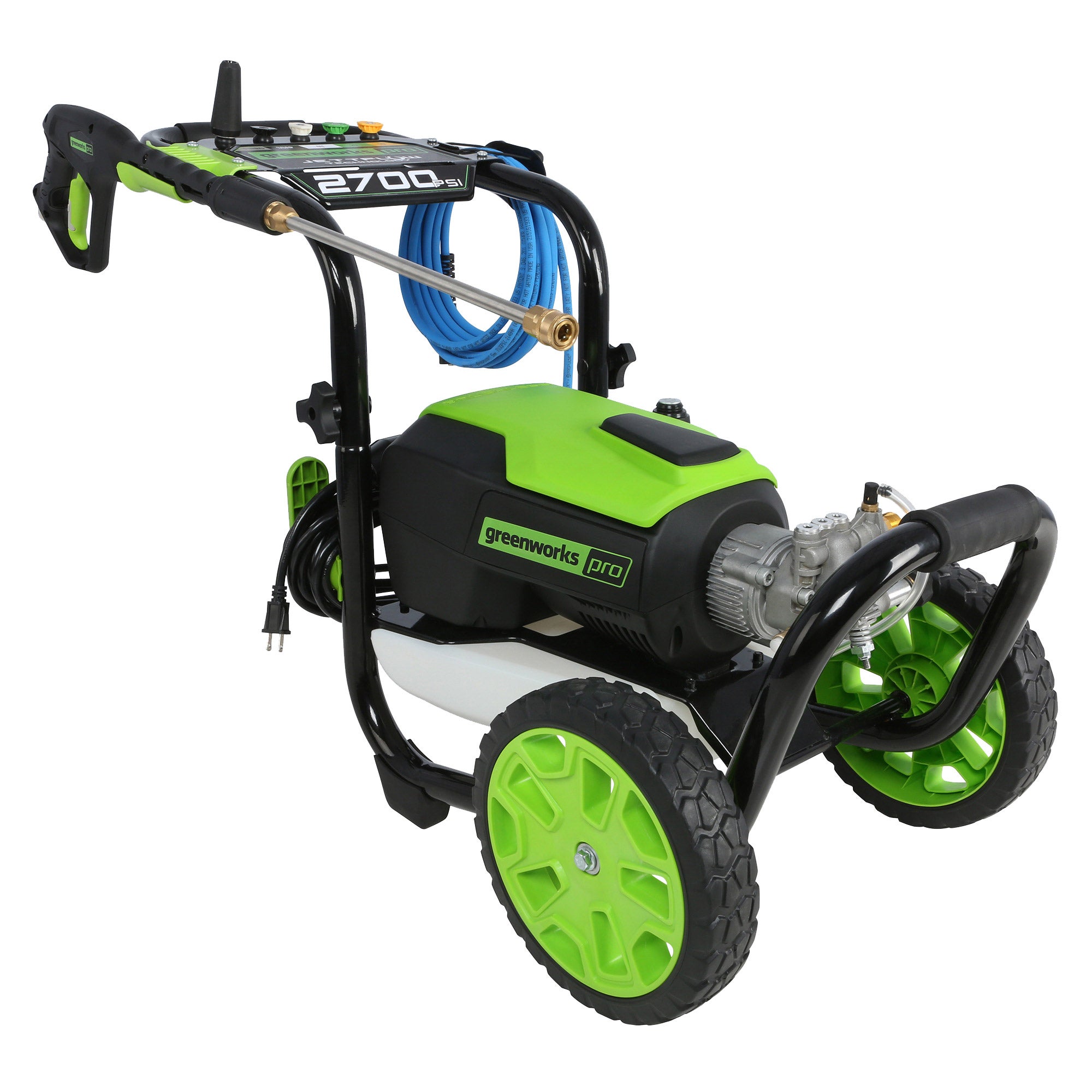 Green Works 2700 PSI Electric High-Pressure Washer with UberFlex