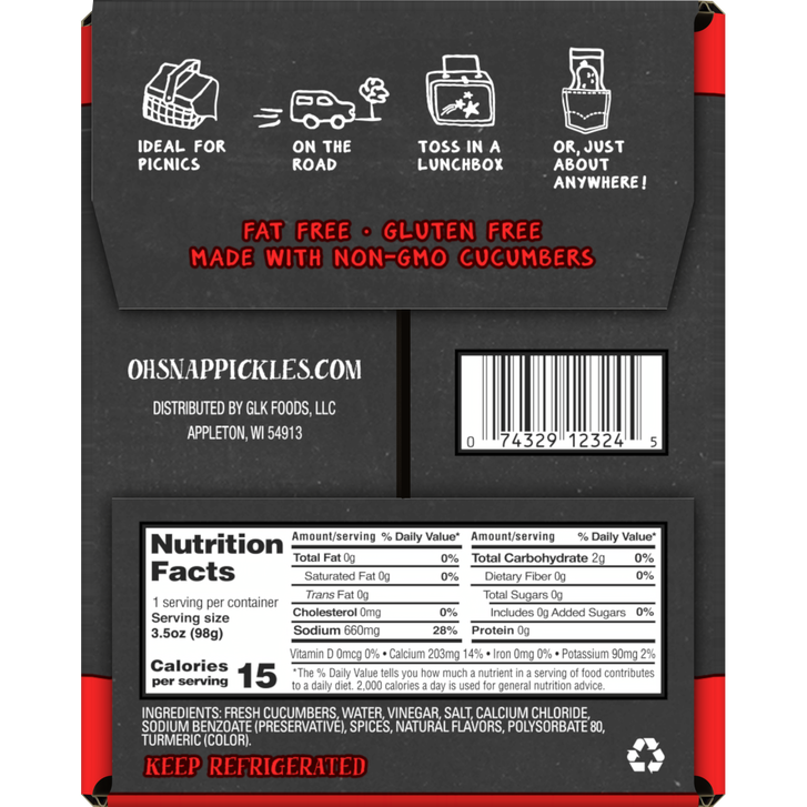 OH SNAP! Pickling Co. Hottie Bites, 3.25 fl oz, 12 ct | Costco