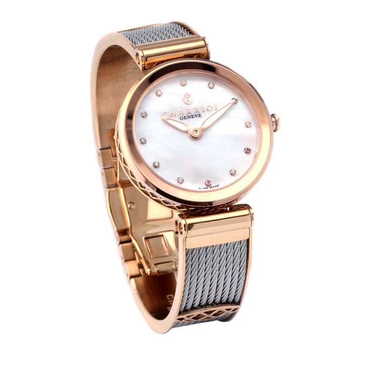 Charriol Forever Two Tone Stainless Steel Quartz Ladies Watch | Costco